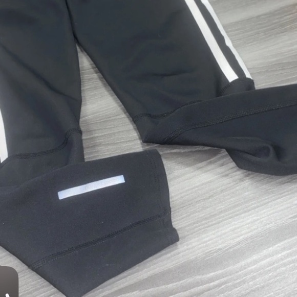 Adidas 3 Stripe Energy Running Climalite Compression Tights Black Size Small - Picture 4 of 12